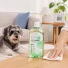 Youtashi Pet family Special Disinfectant, with a green transparent bottle and a white cap, effectively kills 99.99% of pet supplies details Picture